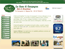 Tablet Screenshot of lacasadicampagnabg.com